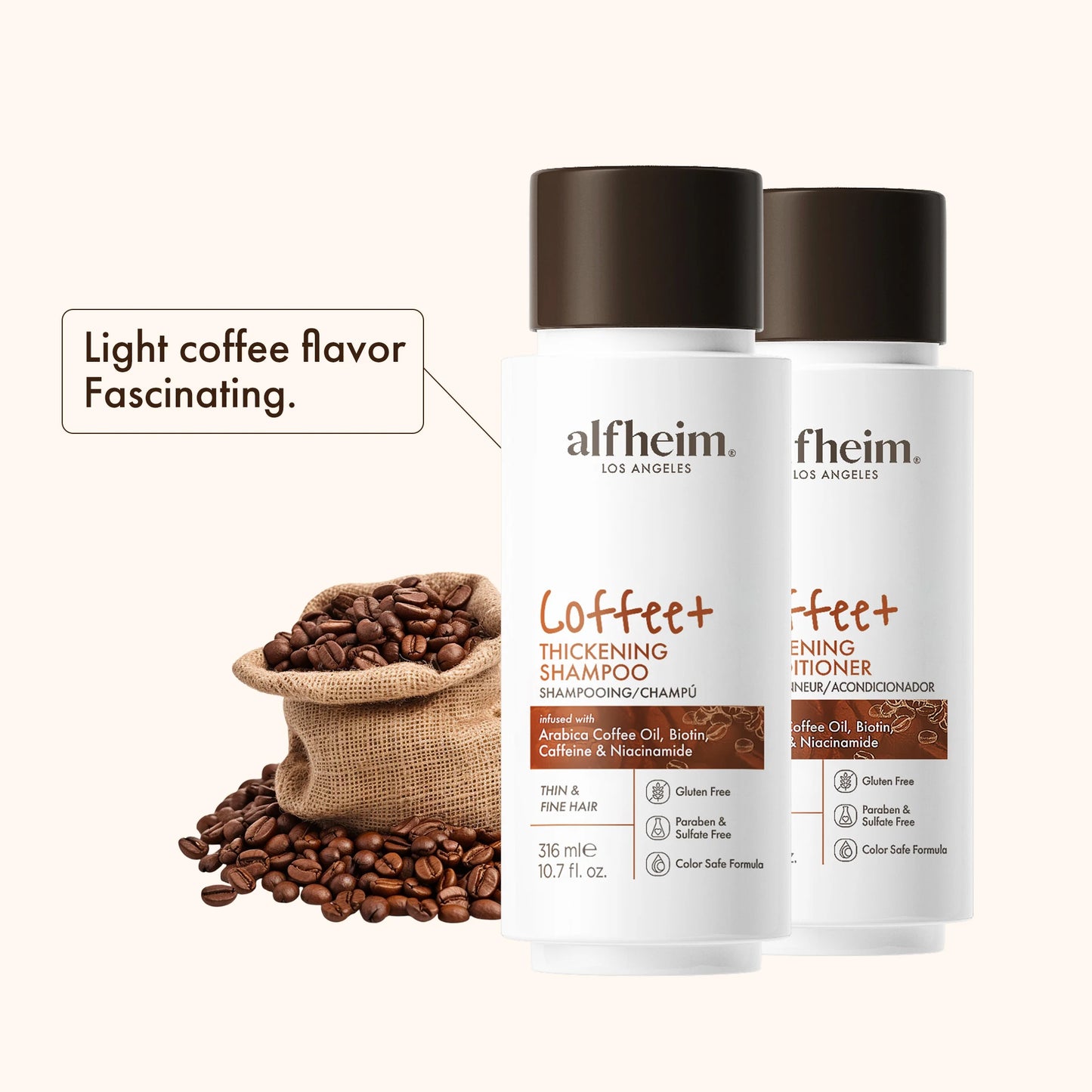 Coffee+ Thickening Shampoo & Conditioner Set