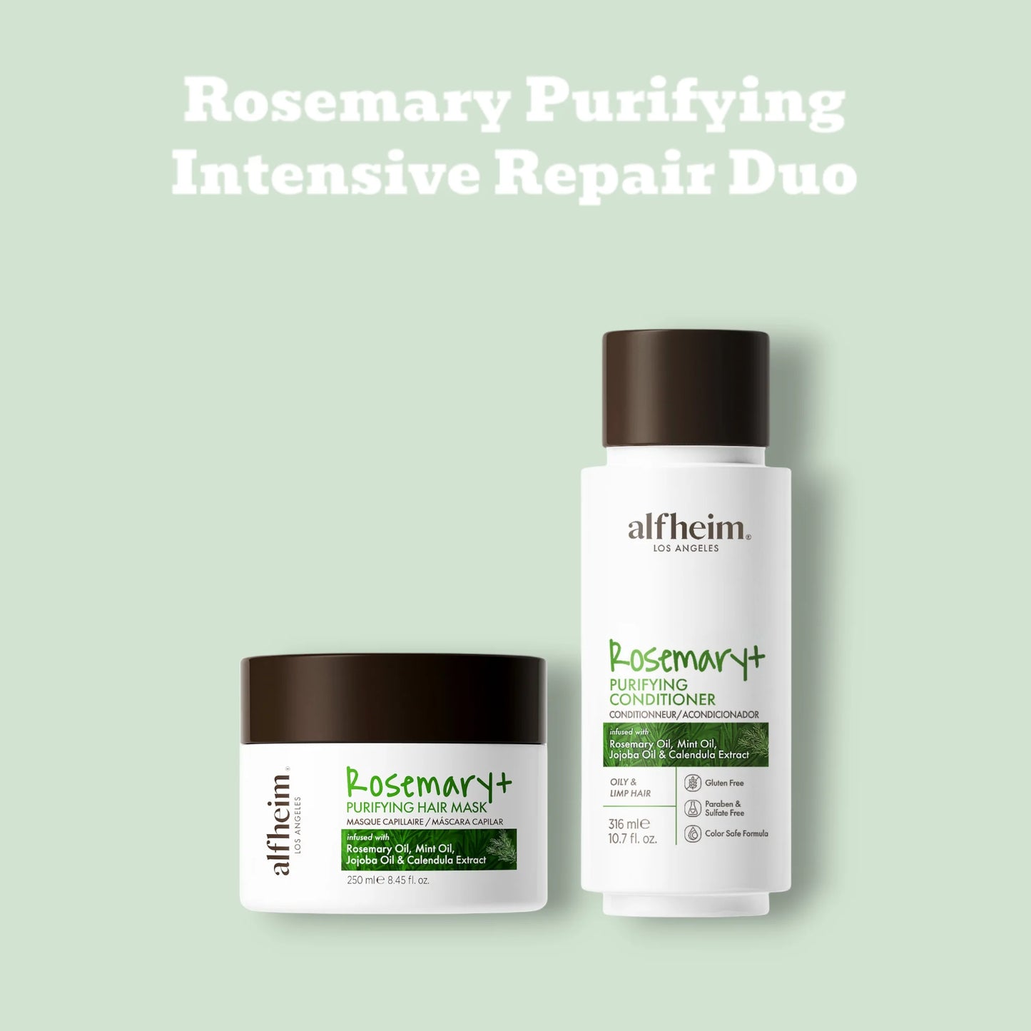 Rosemary+ Purifying Shampoo and Hair Mask Set