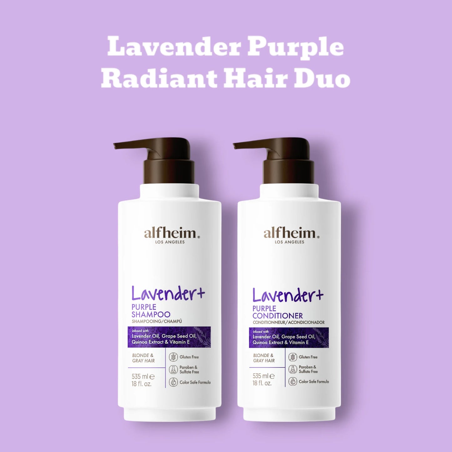 Lavender+ Purple Shampoo & Conditioner Set