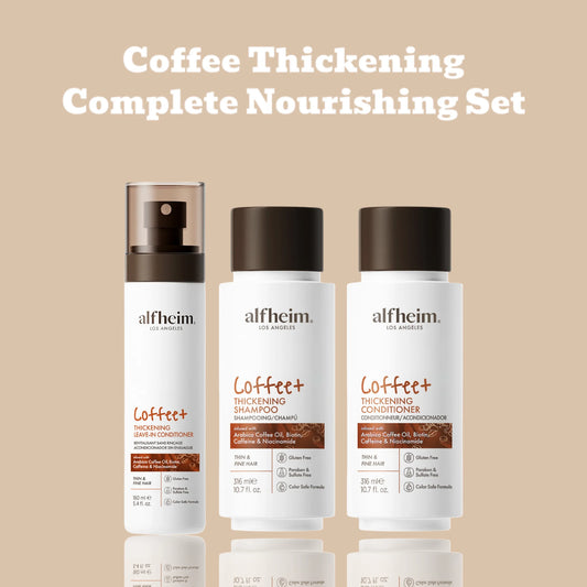 Coffee+ Thickening Shampoo Conditioner Leave-In Set