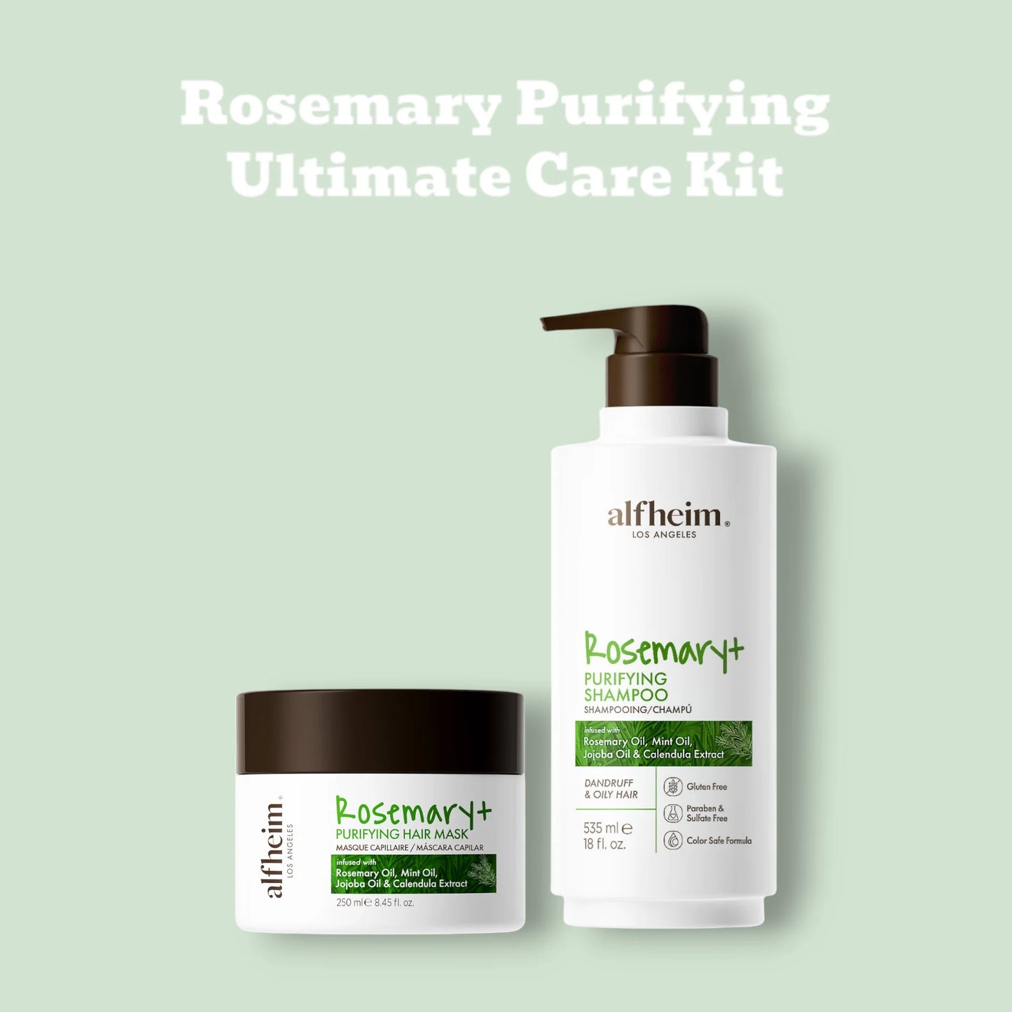 Rosemary+ Purifying Shampoo and Hair Mask Set