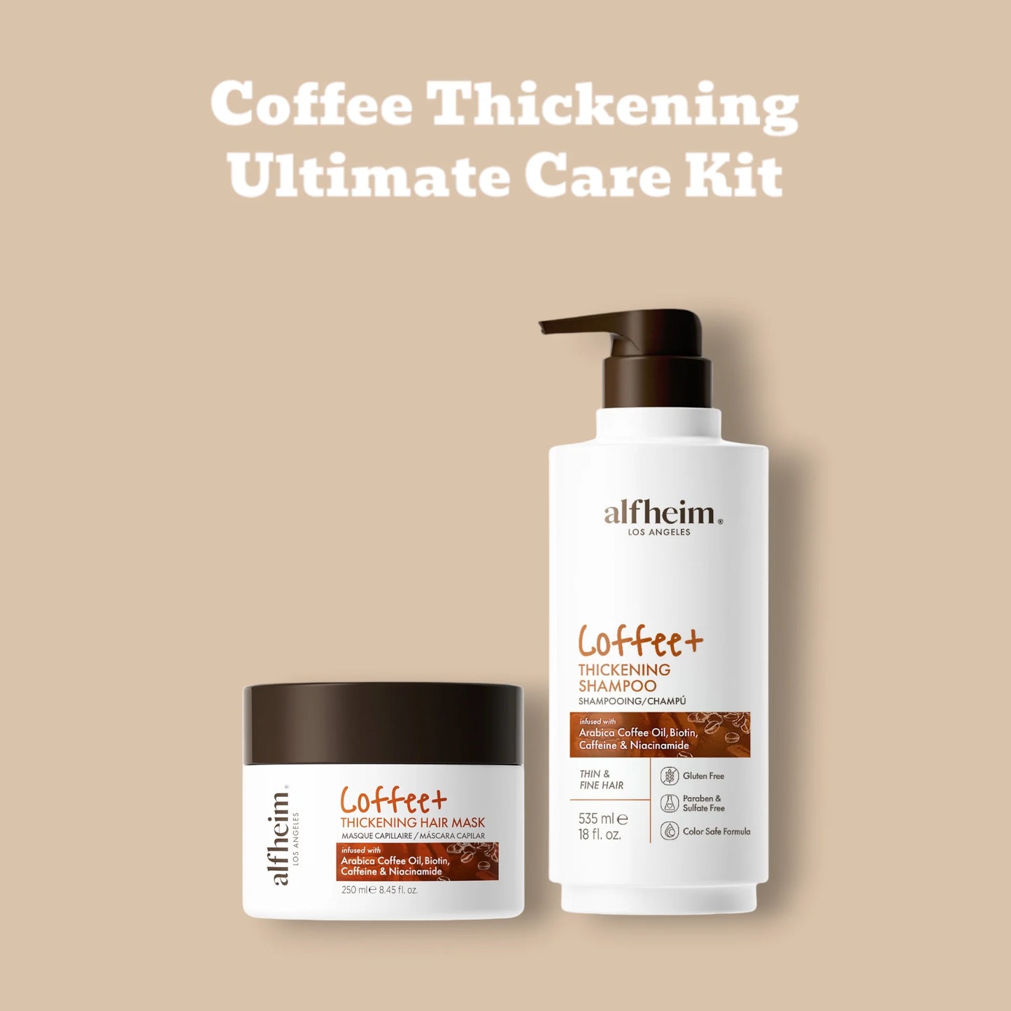 Coffee+ Thickening Shampoo & Hair Mask Set