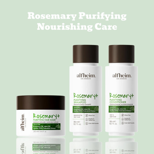 Rosemary+ Purifying Shampoo Conditioner and Hair Mask Set