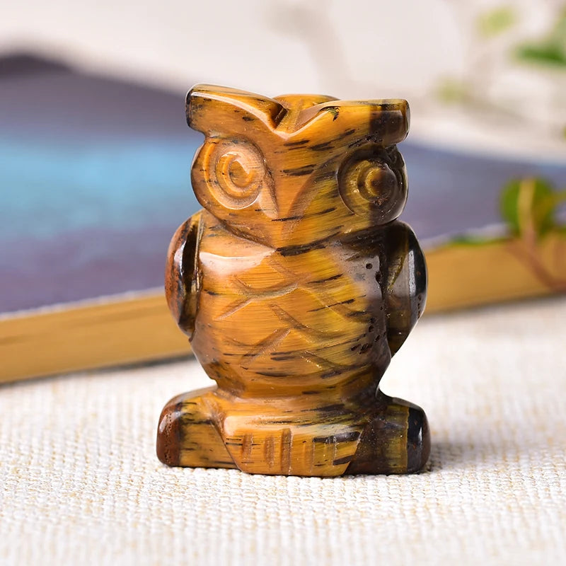 Natural Stone Carving- Owl