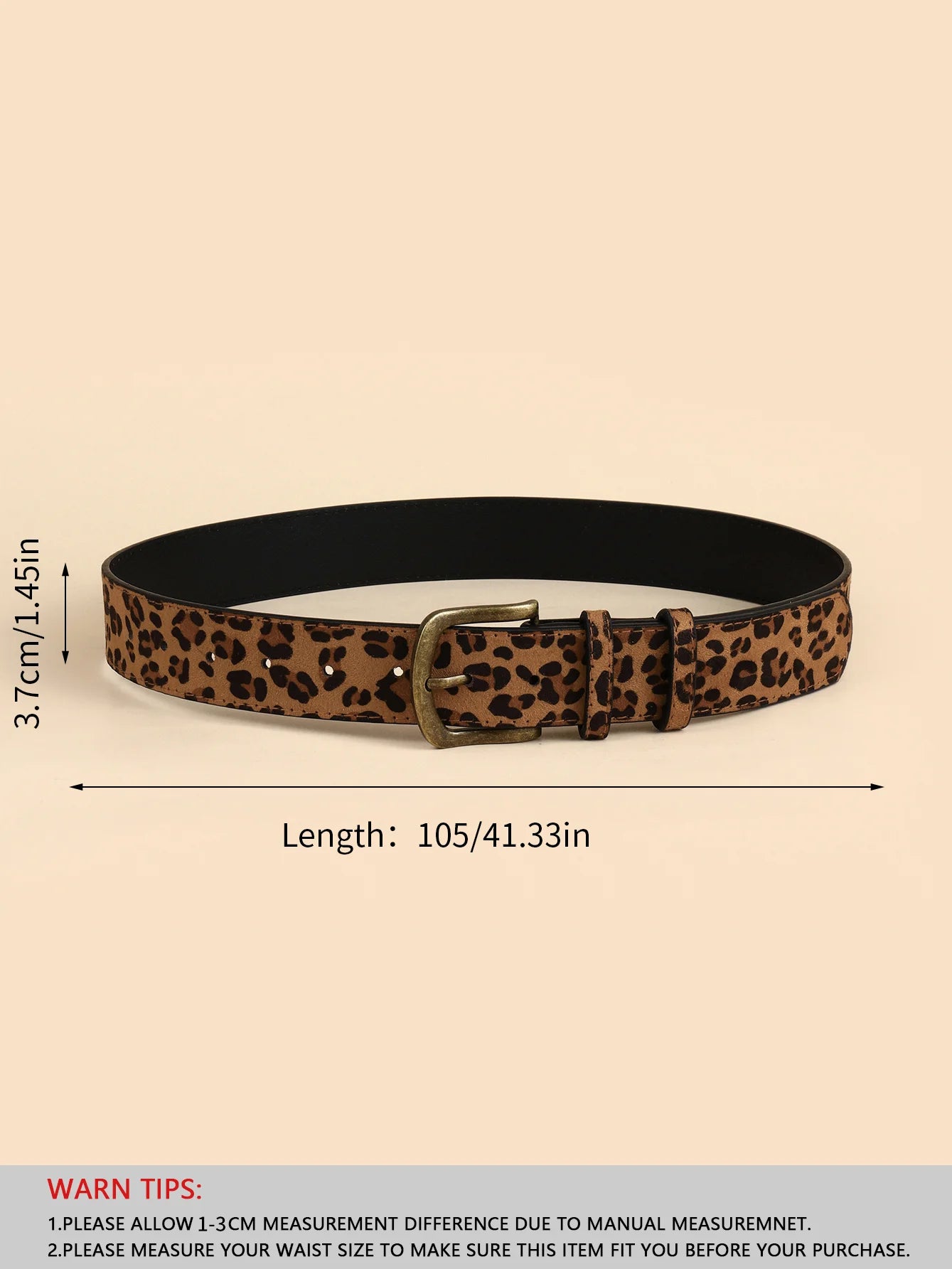 Wild Thing Animal Print Belt