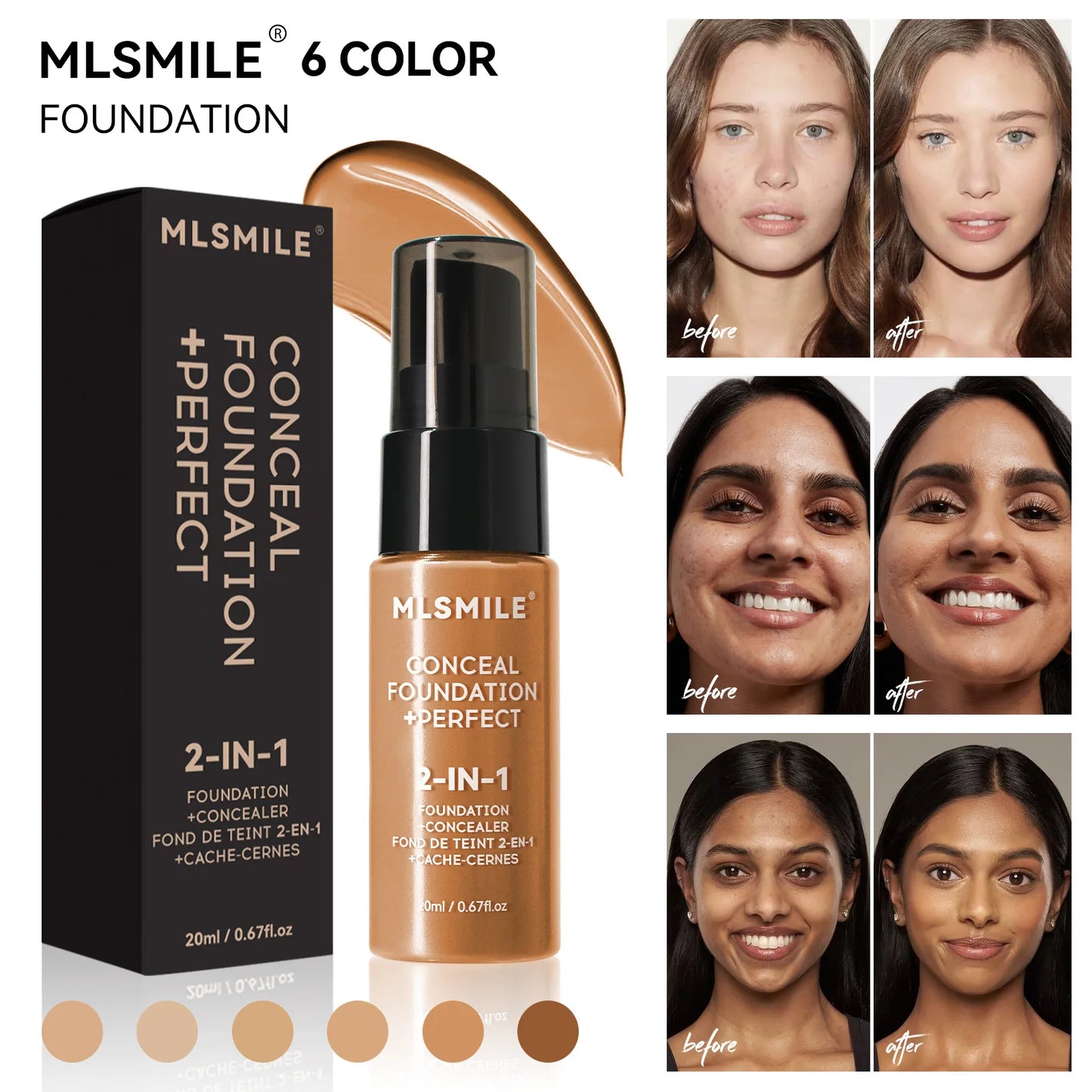 MLSMILE Concealer + Foundation