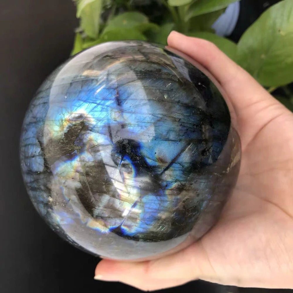 Natural Crystal Labradorite Sphere