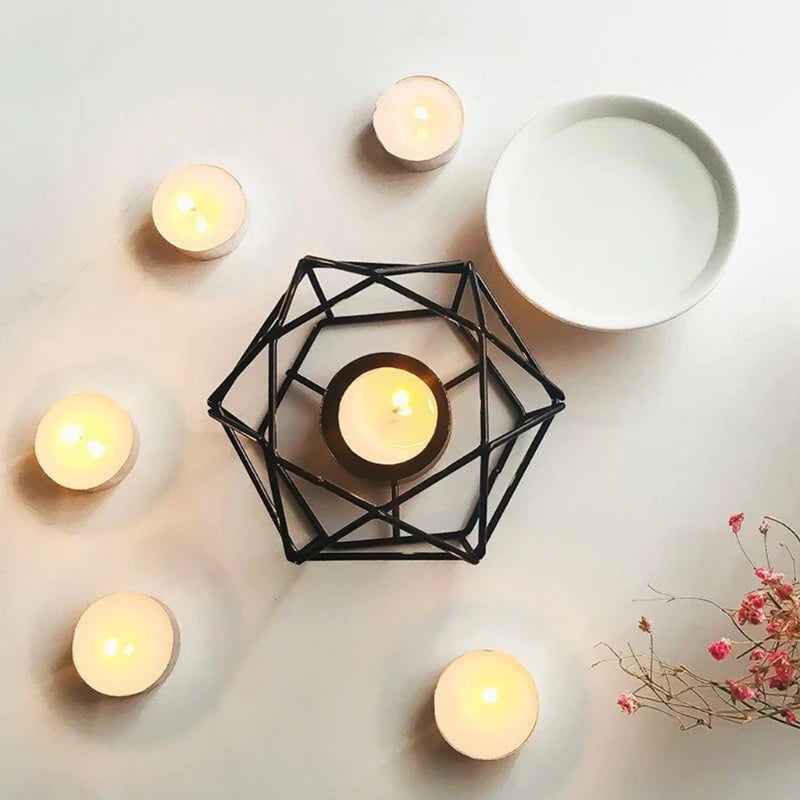 Geometric Essential Oil Burner- Black