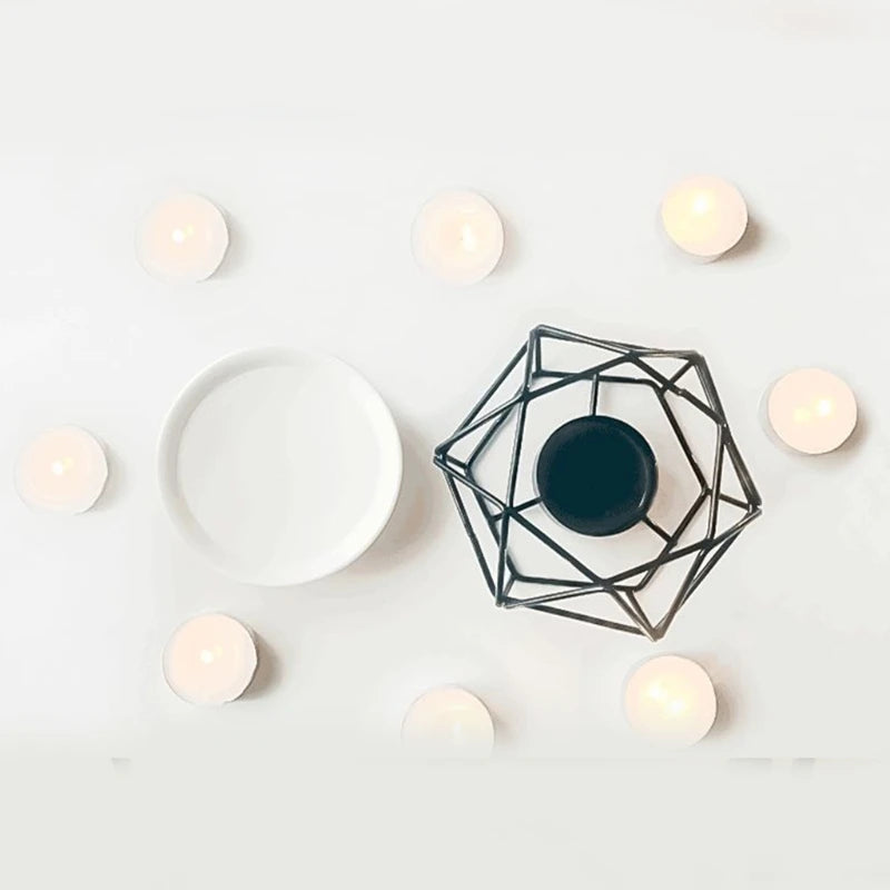 Geometric Essential Oil Burner- Black