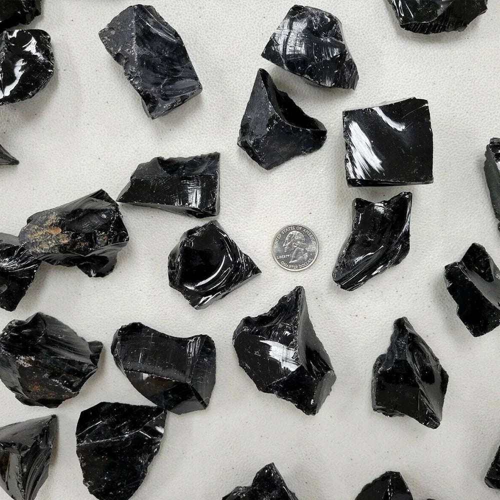 Natural Raw Obsidian Chunk