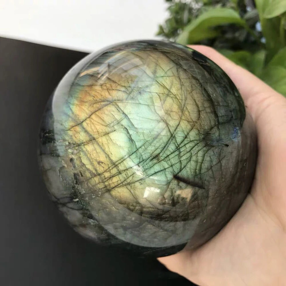 Natural Crystal Labradorite Sphere