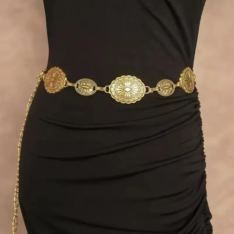 Traveler's Medallion Chain Belt