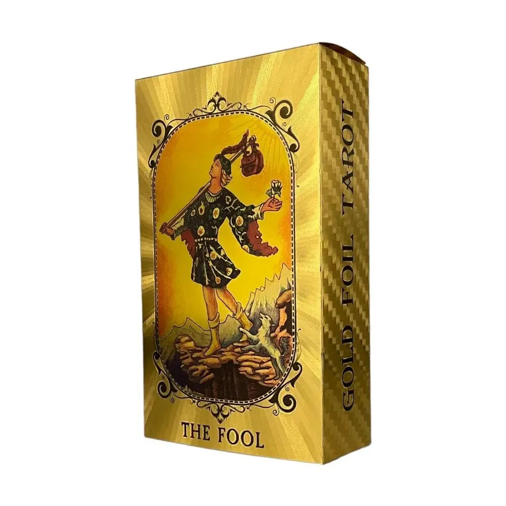 Gold Rider Waite Tarot Deck