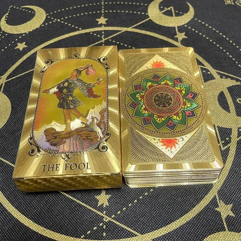 Gold Rider Waite Tarot Deck