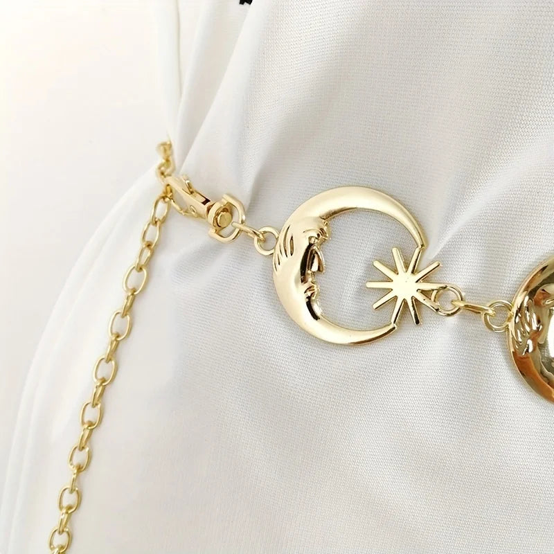 Sun & Moon Chain Belt