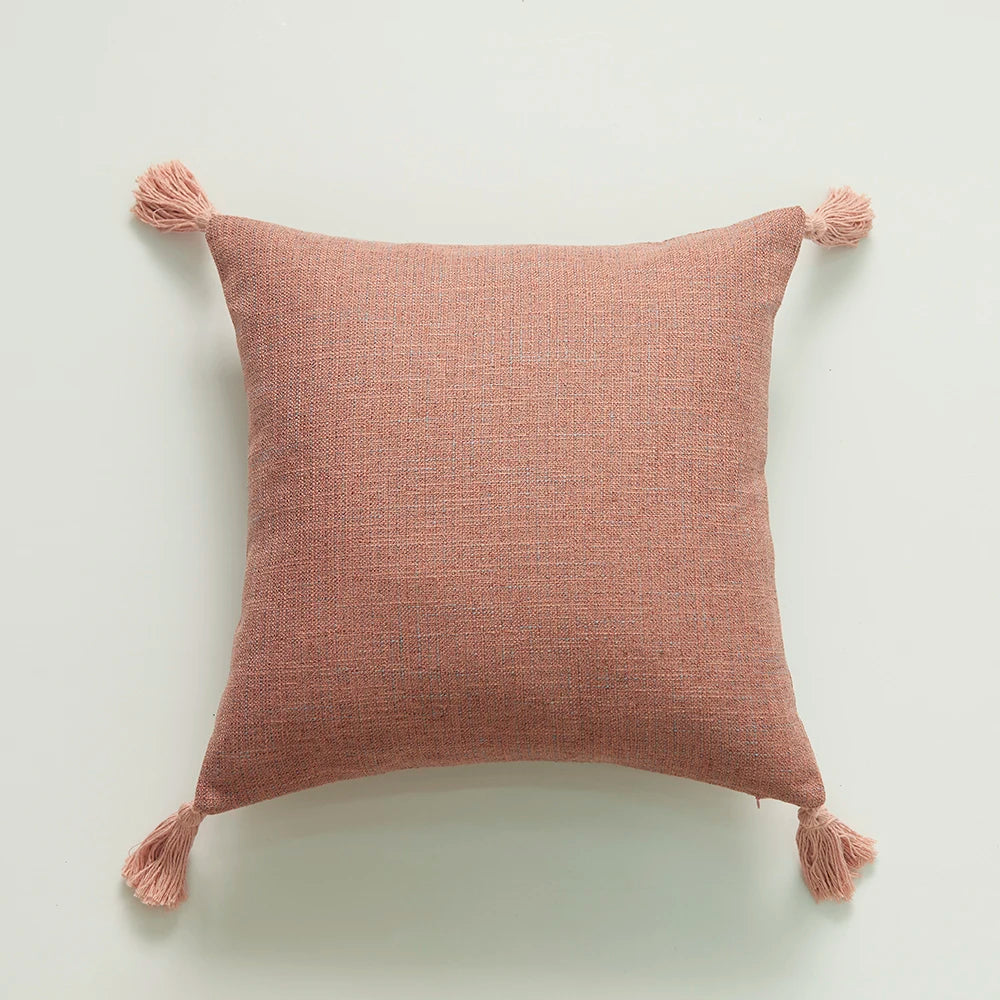 Boho Tassel Pillow Cover