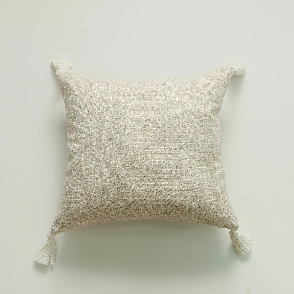 Boho Tassel Pillow Cover