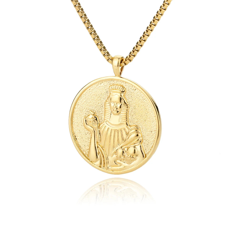 Gilded Goddess Medallion