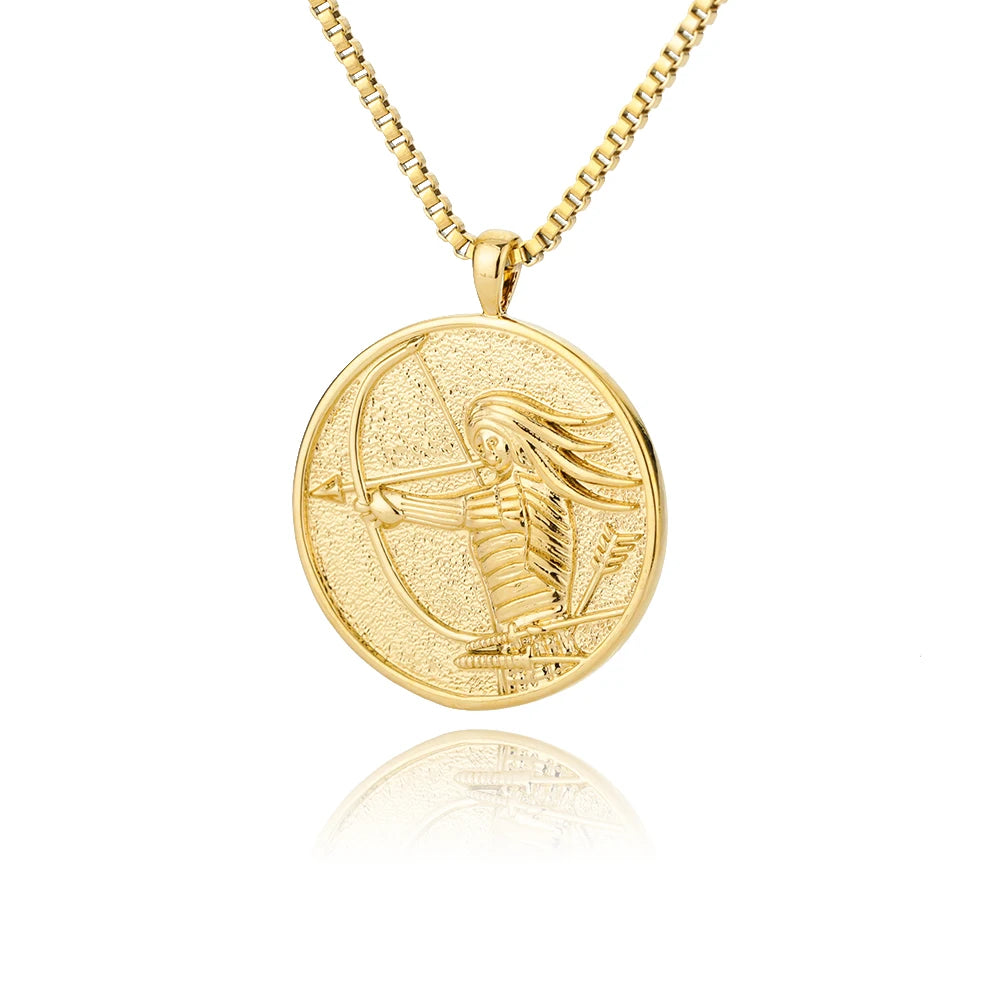 Gilded Goddess Medallion