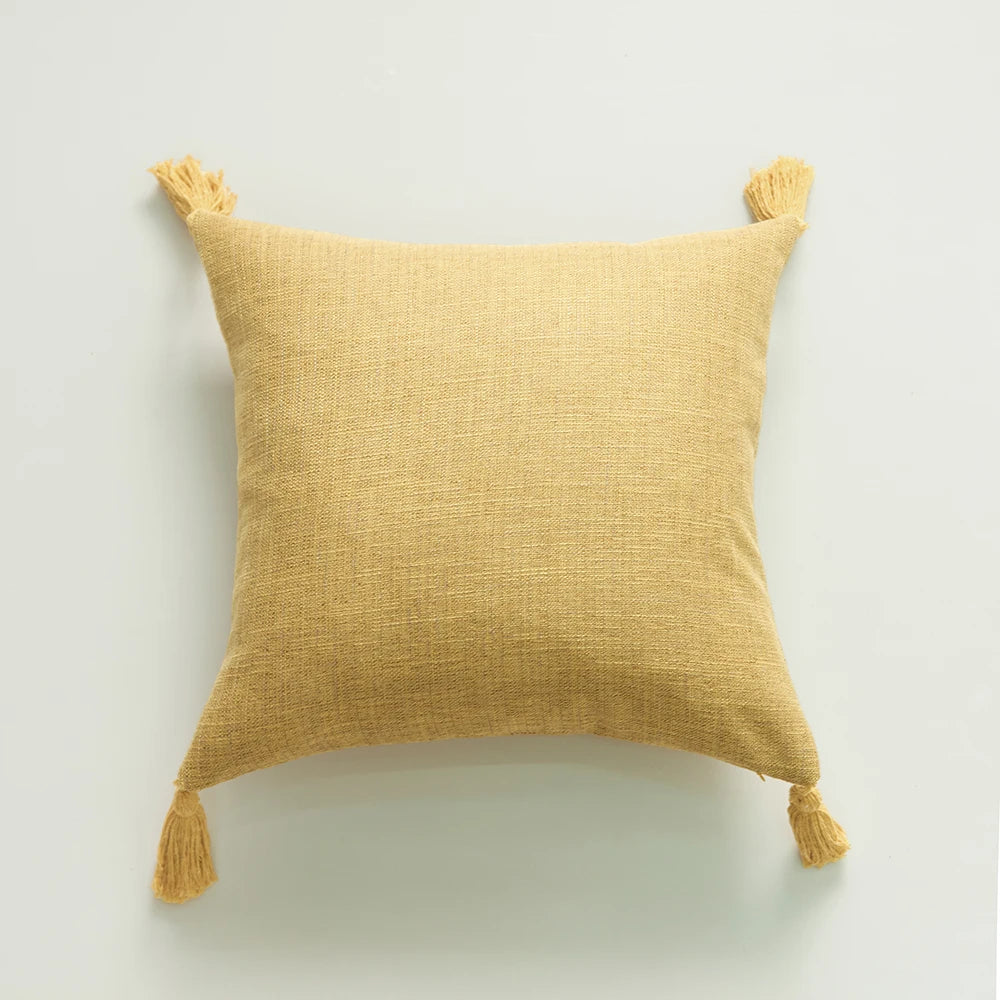 Boho Tassel Pillow Cover