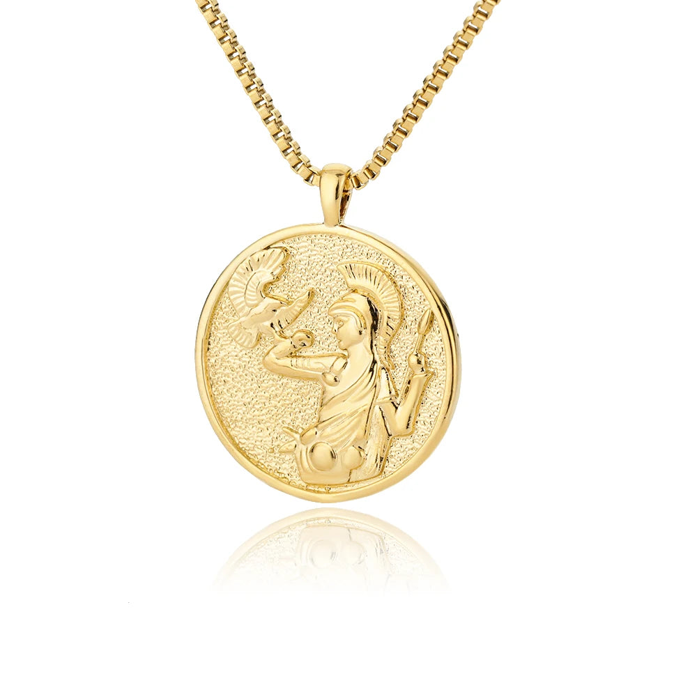 Gilded Goddess Medallion