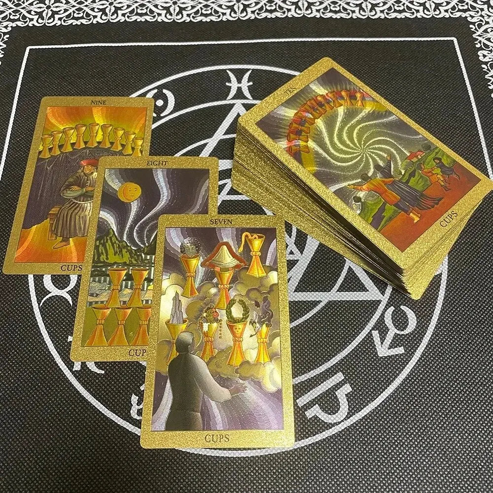 Gold Rider Waite Tarot Deck