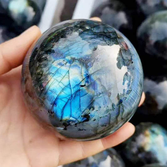 Natural Crystal Labradorite Sphere