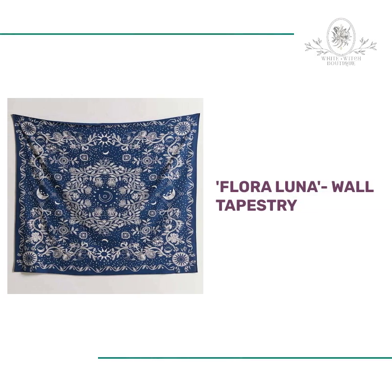 &#039;Flora Luna&#039;- Wall Tapestry by@Outfy